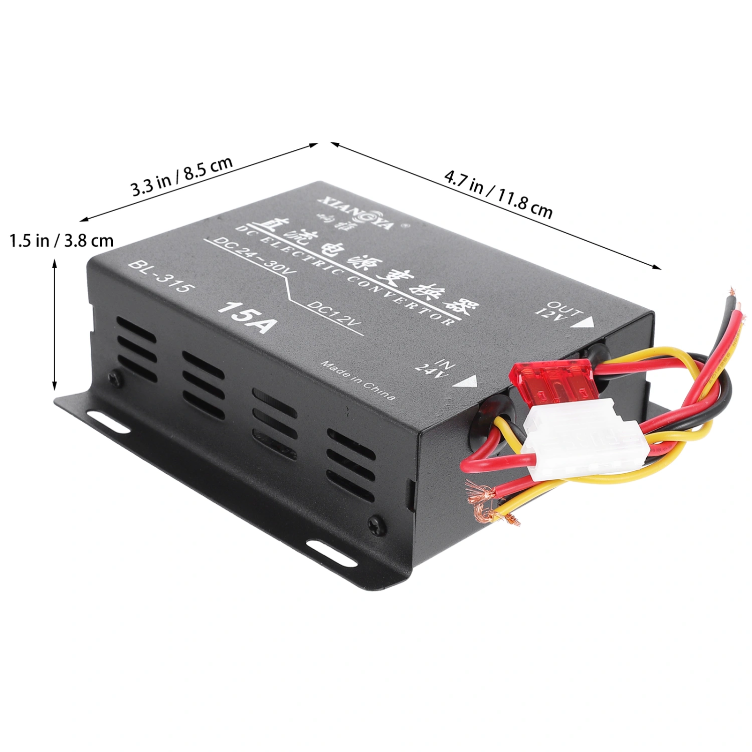 15A 180W 24V to 12V Car Down Power Converter Car Power Supply