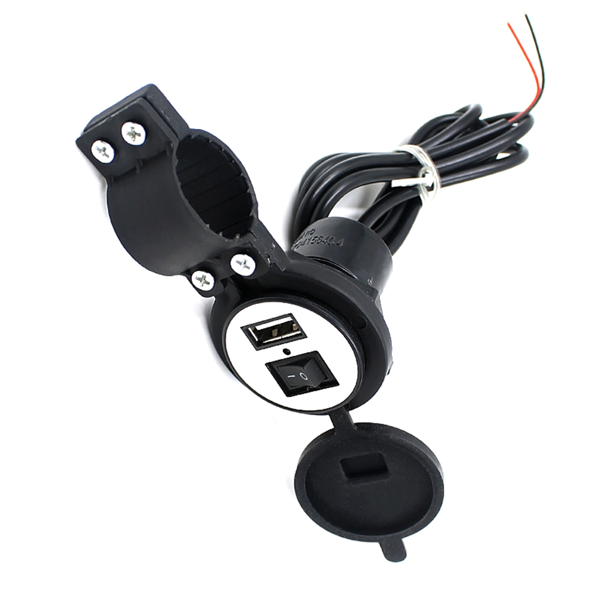 Waterproof 12V 1.5A Motorcycle Motorbike USB Power Supply Port Socket Charger for Cellphone /GPS /MP3 (Black)