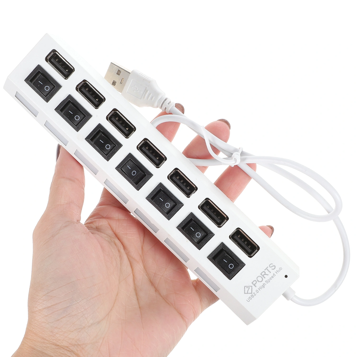 Usb Hub 7-port Usb Connector Multi Usb Port Splitter For Laptop Computer