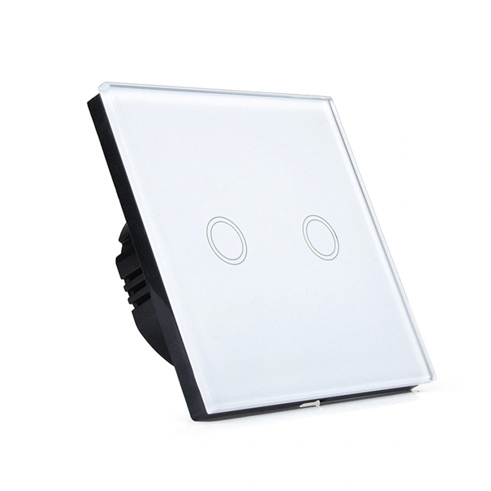 Smart Touch Wall Switch Wireless Timing Switch with for Home LED Light (White)