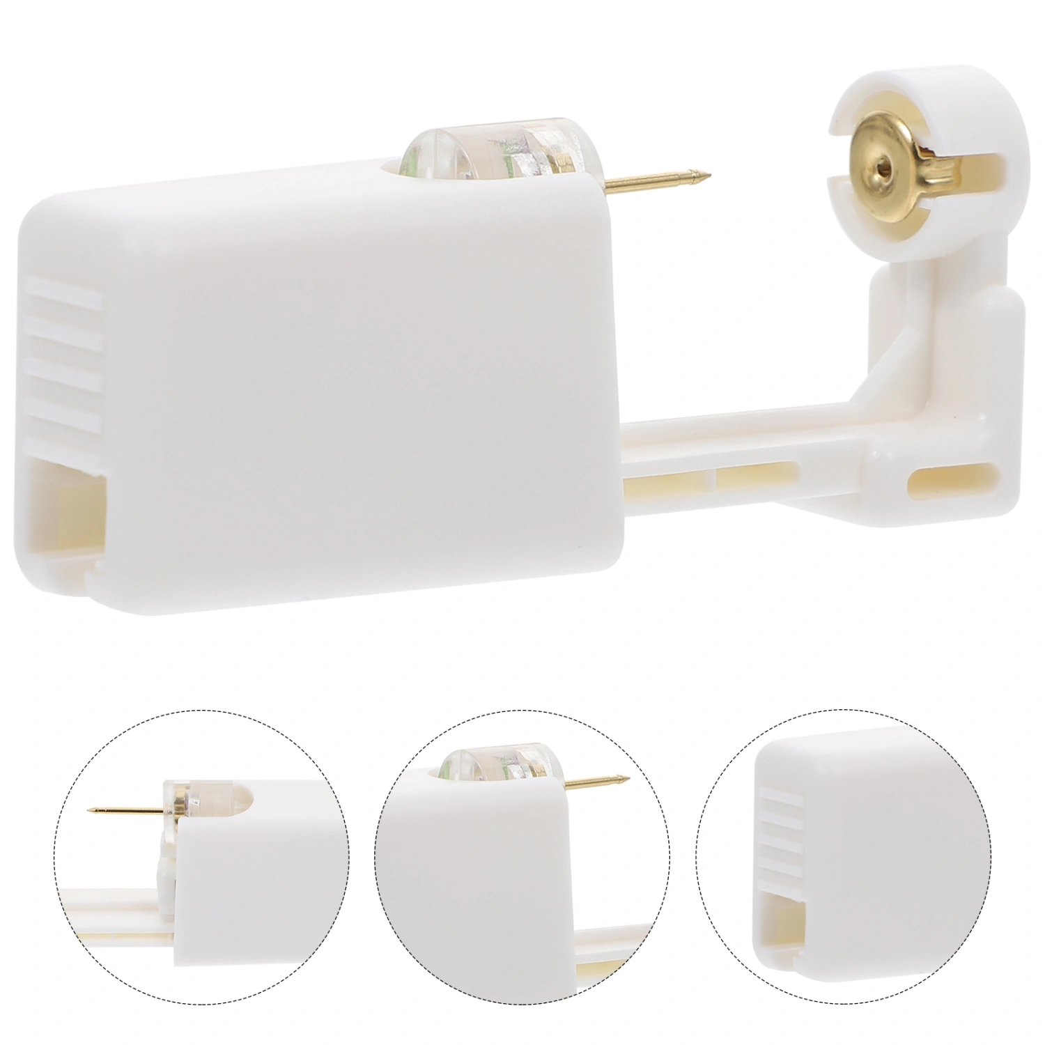 2Sets Disposable Ear Piercer with Ear Studs Practical Ear-piercing Assist Device