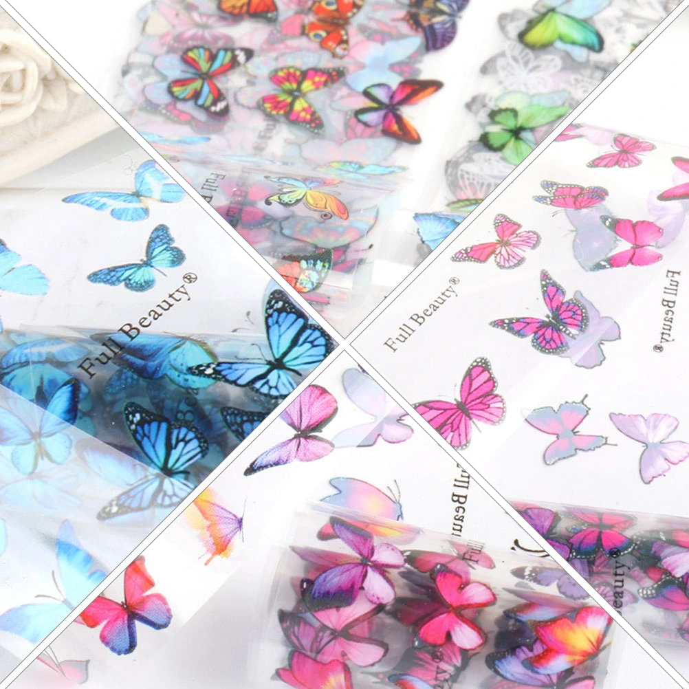 10pcs Nail Stickers Self-adhesive Nail Sticker Nail Transfer Stickers