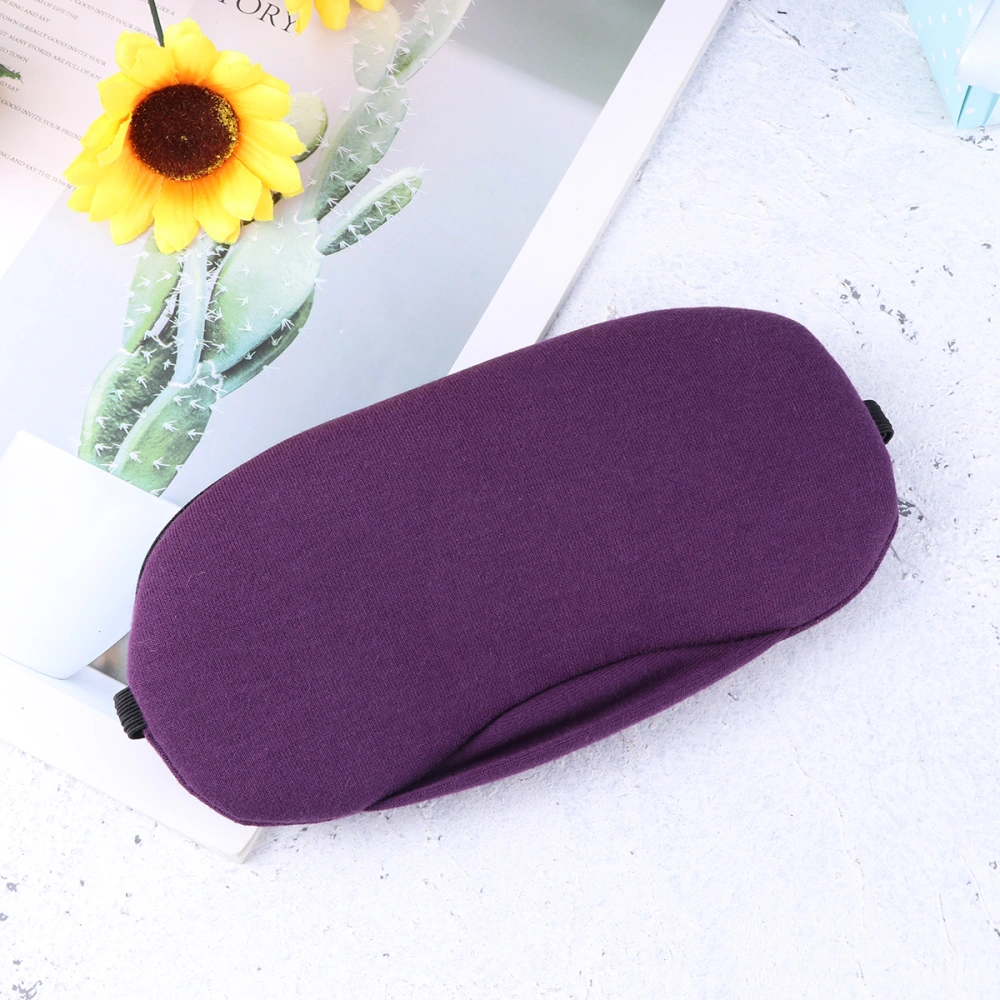 USB Steam Eye Mask Blindfold Hot Compress Eye Shield for Relieving Insomnia Dry Eye Fatigue (Purple, Fragrance Free)