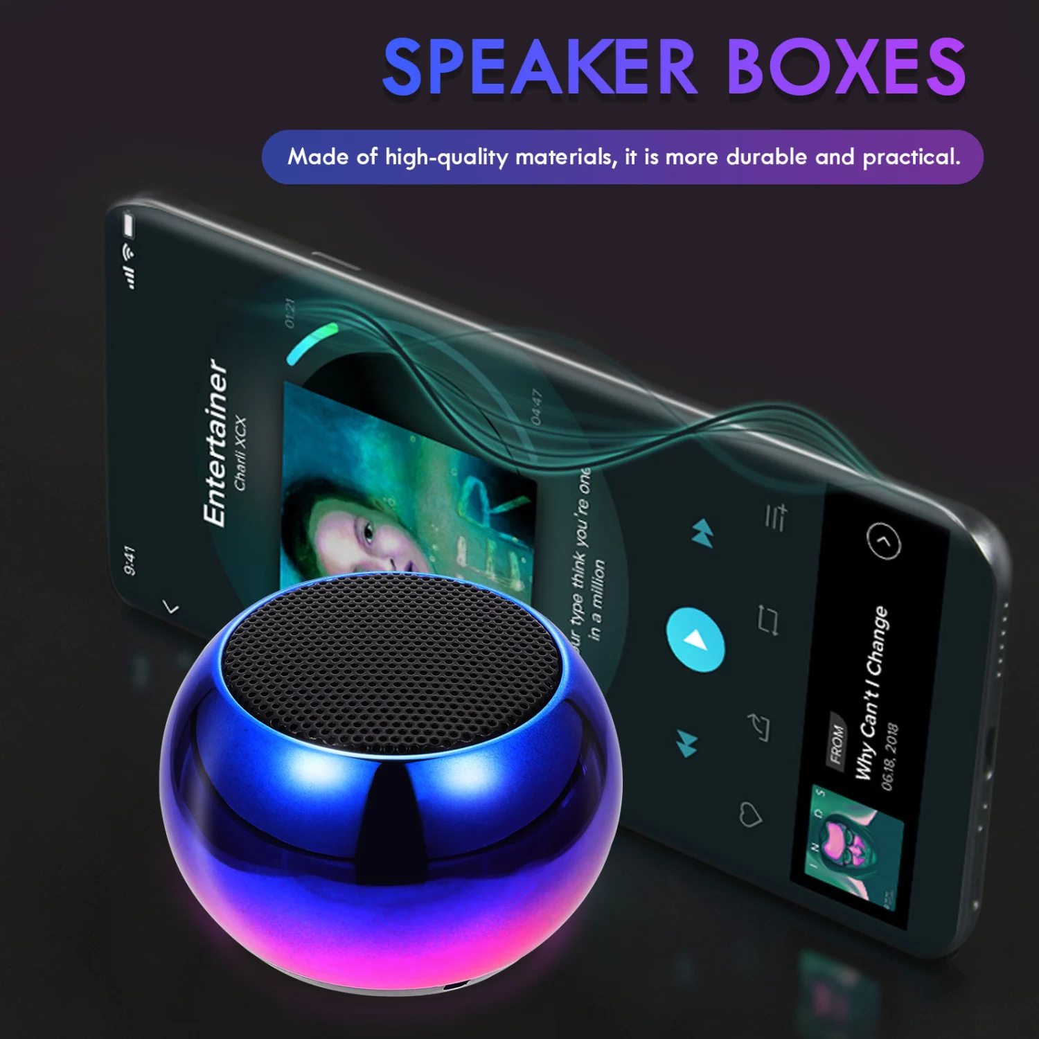 1 Set Mini Wireless Speaker Household Office Mini Speaker Fashionable Speaker