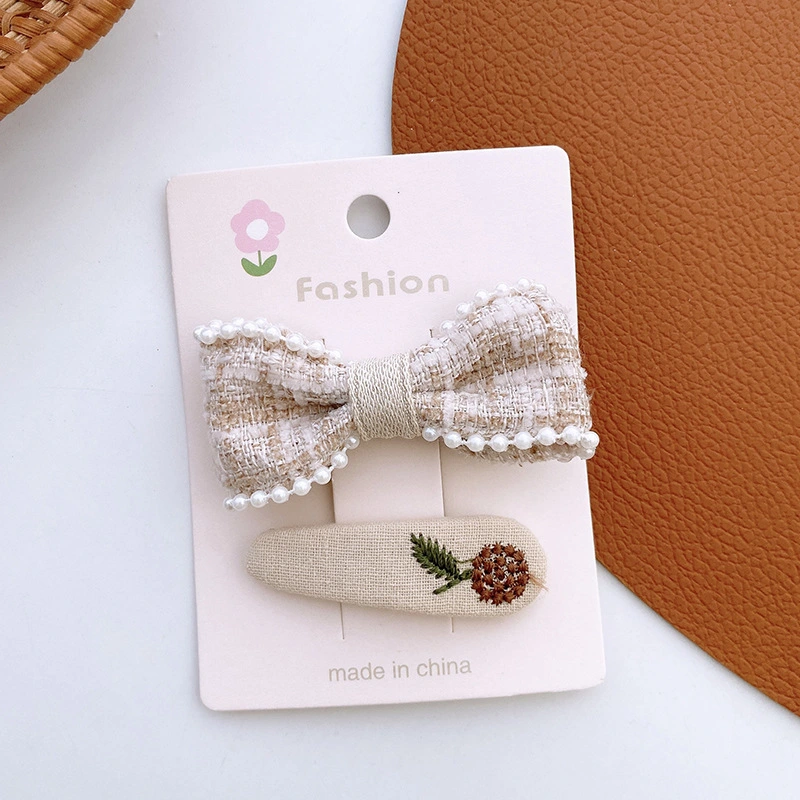 1 Set of Girls Use Tulle Design Hair Clip Decorative Bowknot Hair Clip Breathable Portable Hairpin