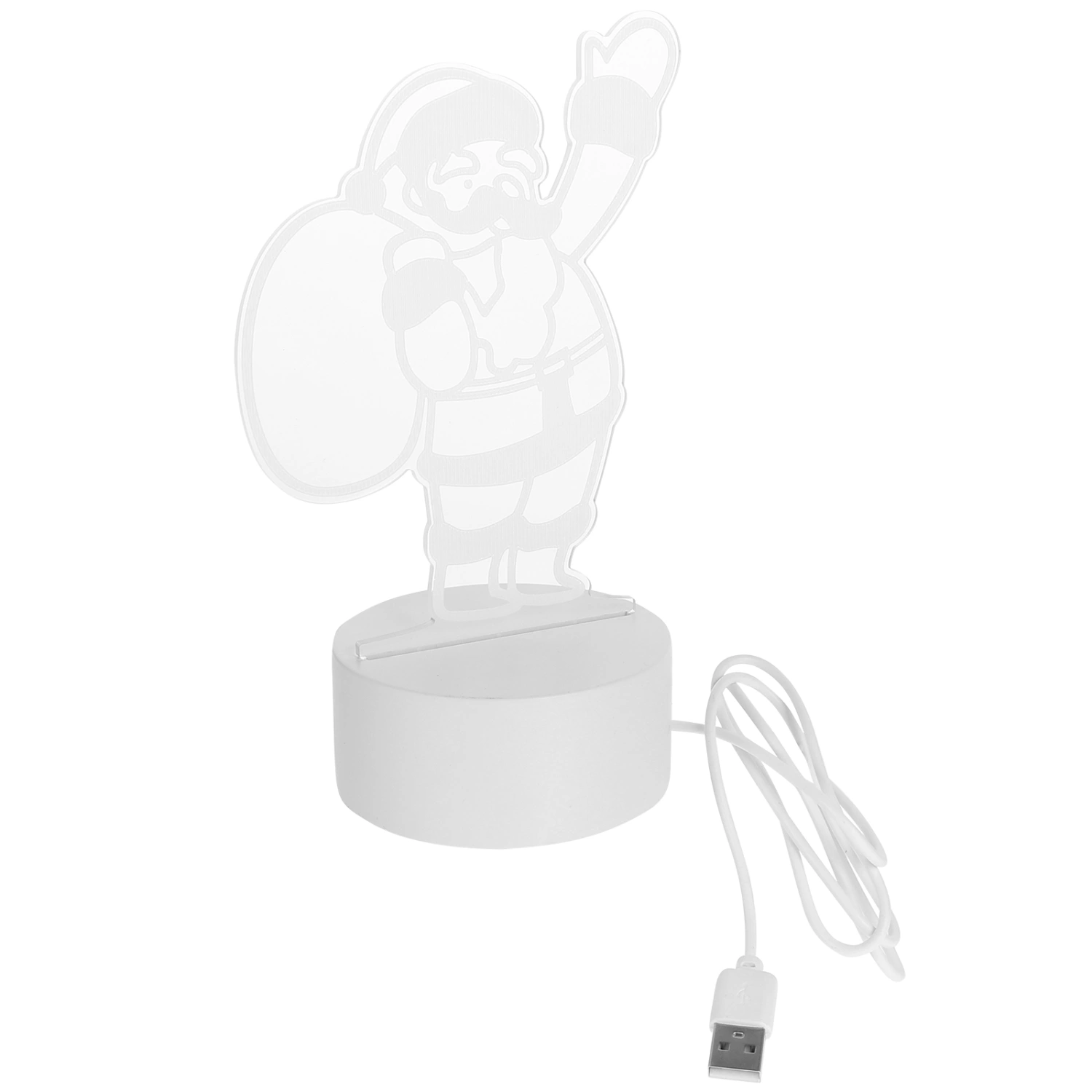 1 Pc Christmas LED Light Practical Table Lamp USB Charging Bedside Lamp