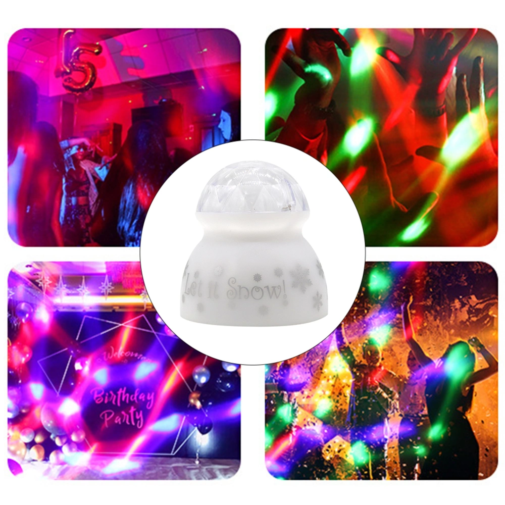 1 Set LED Water Ripple Projection Light USB Light Colorful DJ Revolving Lamp