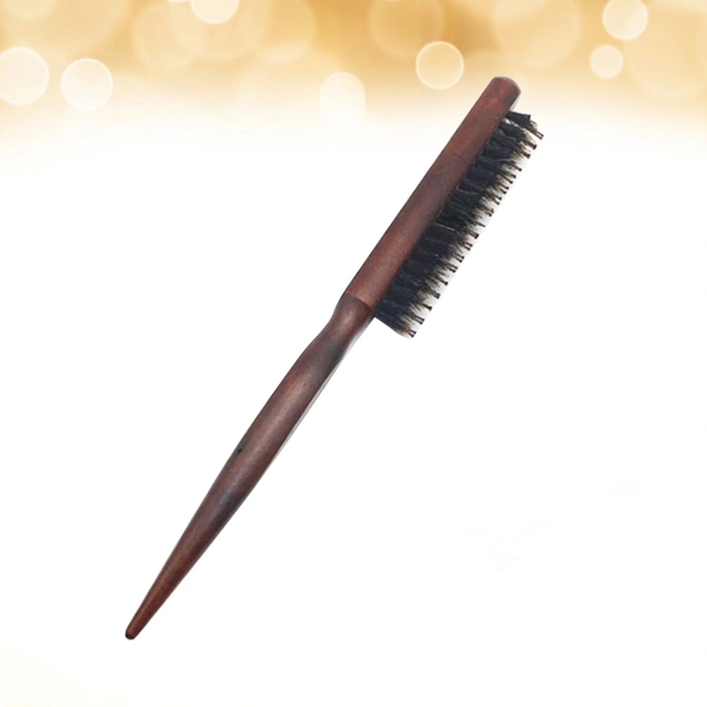 1pc Bristle Hair Comb Bouffant Hairstyle Maker Wooden Hair Comb Scalp Massage Comb Hairdressing Comb