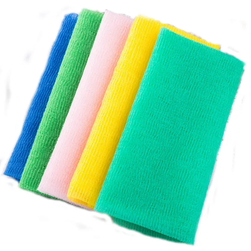 4Pcs Skin Scrubbing Towel Durable Nylon Shower Towel Skin-friendly Bath Towel