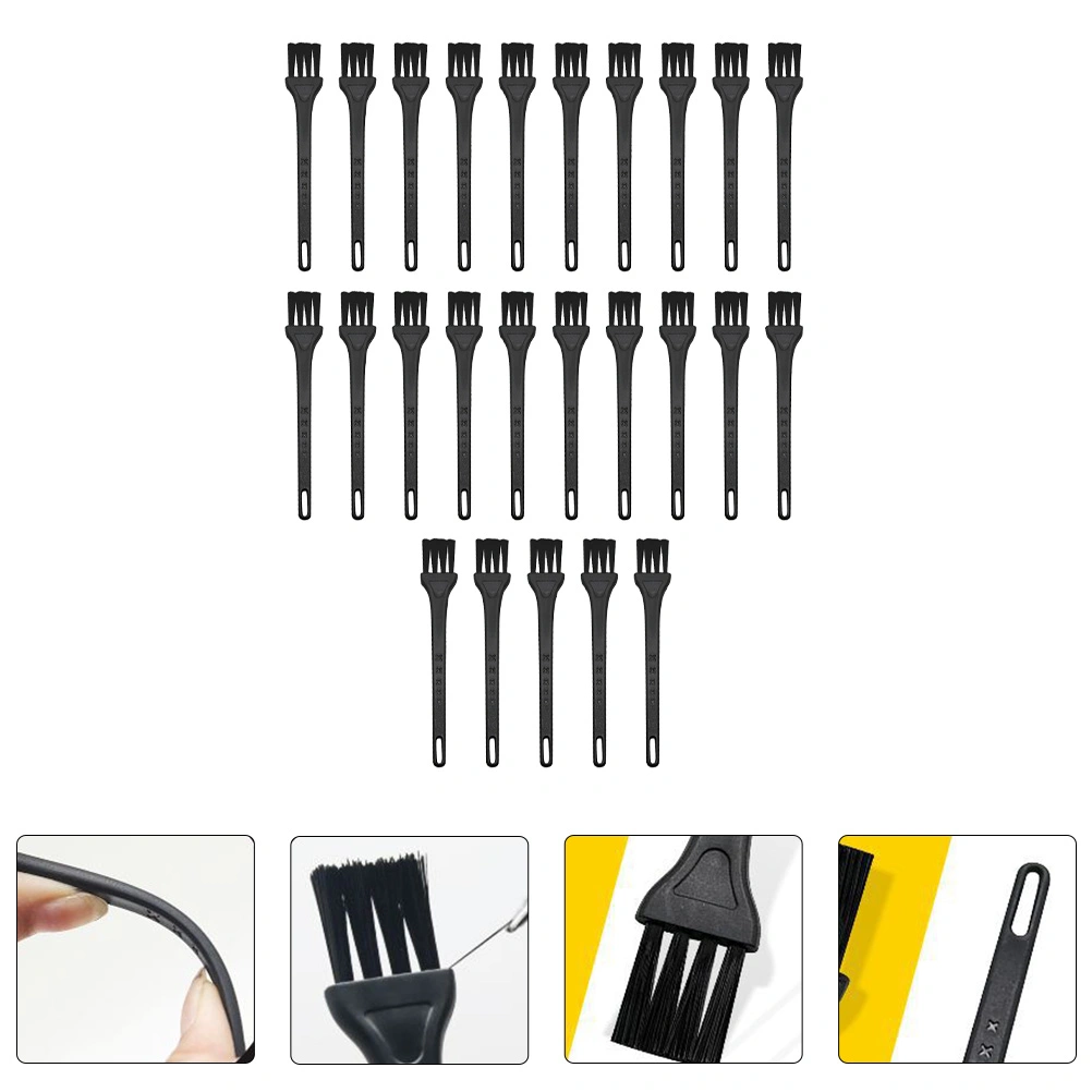 25pcs Electric Shaver Brush Razor Cleaning Brush Duster Keyboard Brush (Black)
