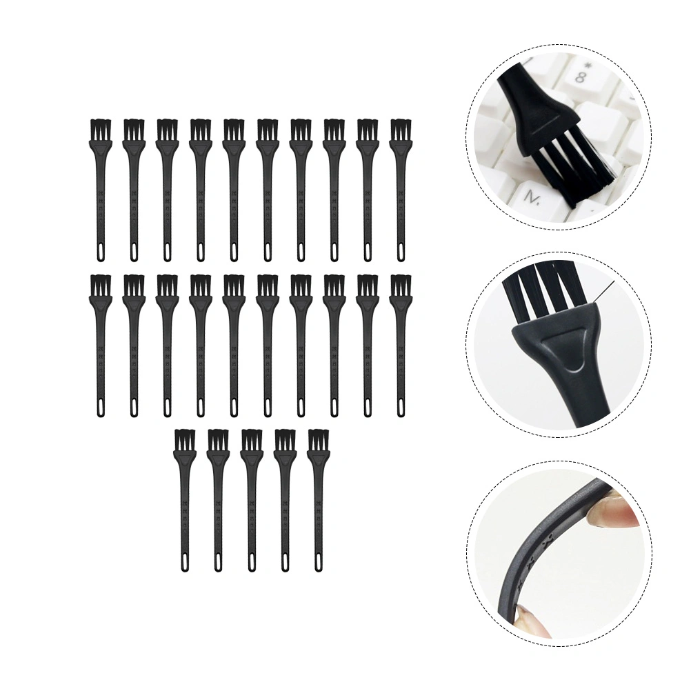 25pcs Electric Shaver Brush Razor Cleaning Brush Duster Keyboard Brush (Black)