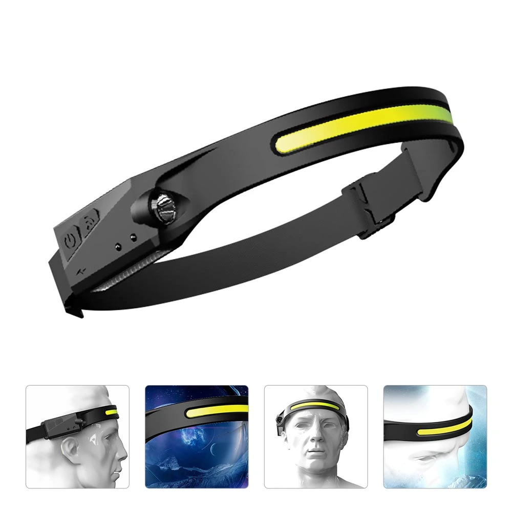 1 SetWaterproof Headlamp USB Charge Head Light for Outdoor Cycling Fishing