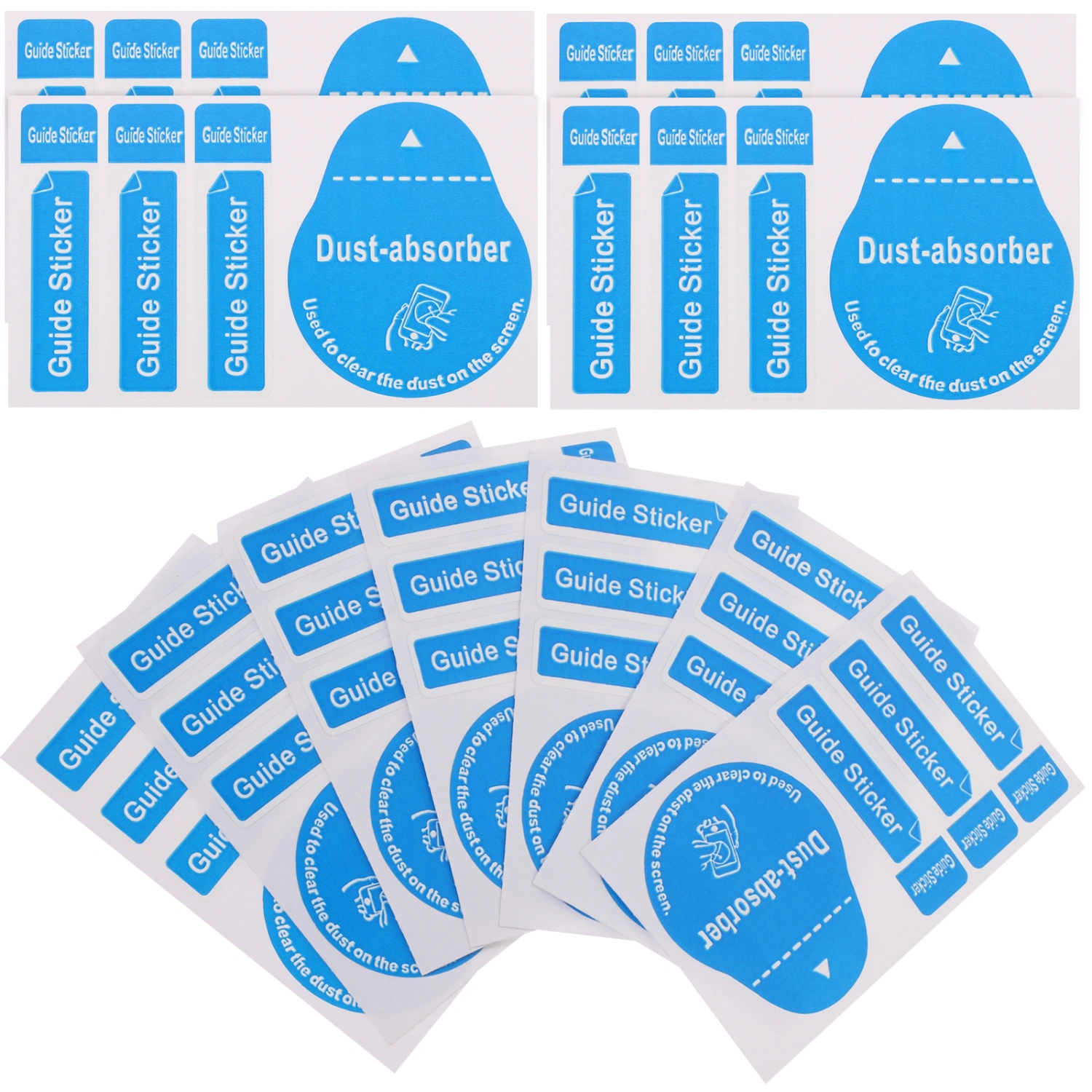 400Pcs LCD Screen Dust Removal Stickers Phone Tablet Screen Cleaning Decals