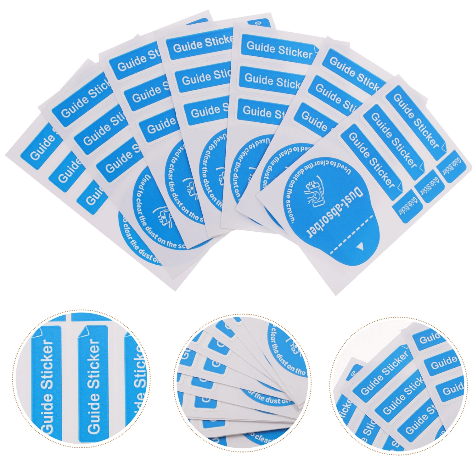 400Pcs LCD Screen Dust Removal Stickers Phone Tablet Screen Cleaning Decals