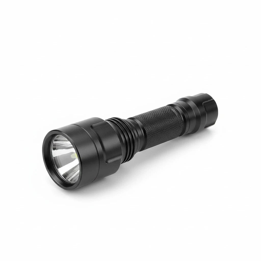 1PC LED Glare Flashlight Multi-purpose Waterproof Flashlight USB Charging Torch Outdoor Mini Torch for Outdoor Camping Hunting (Black)
