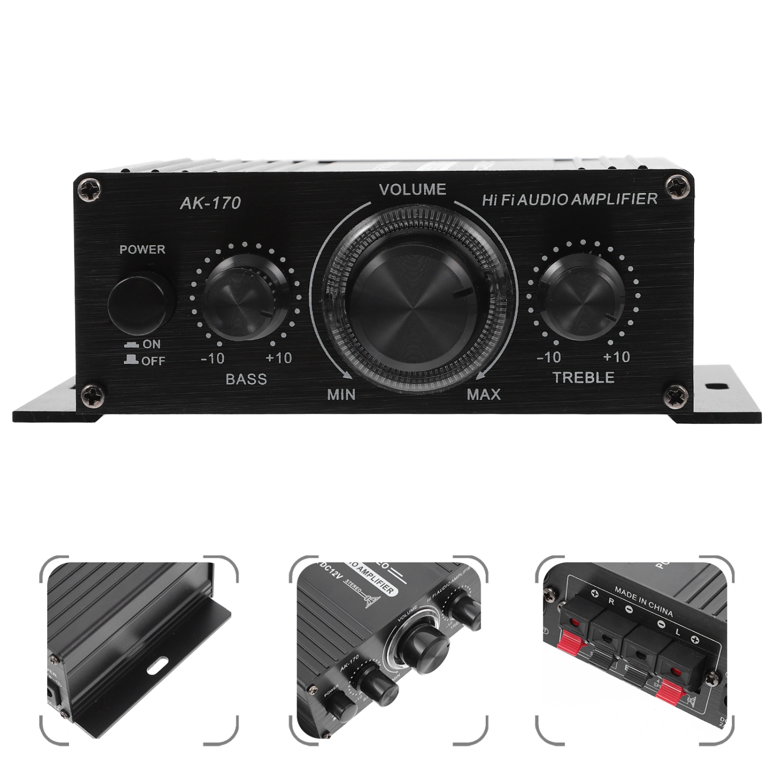 1pc Mini Digital Audio Amplifier Professional Wireless Sound Amplifier (Black)