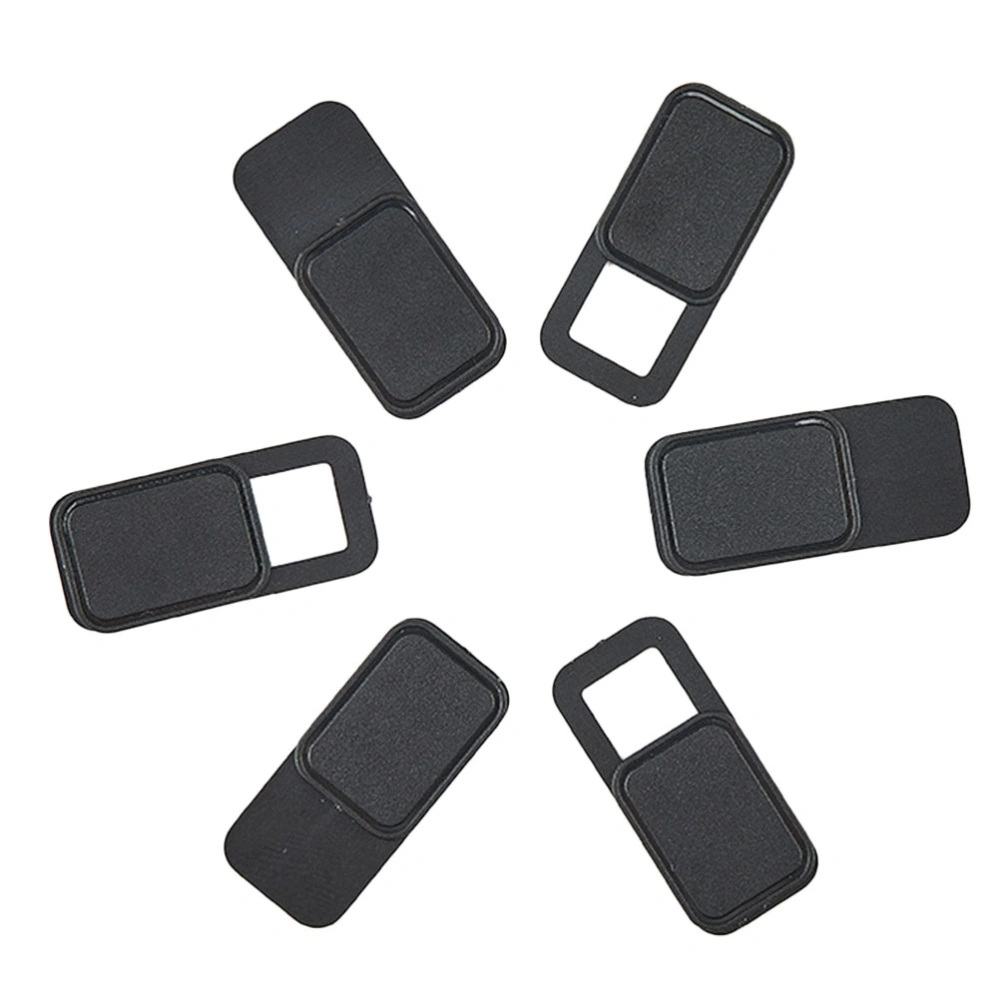 6Pcs Metal Oval Shaped Webcam Cover Camera Slider Shutter Privacy Protect Cover for Laptop Tablet Phone Shutter (Black)