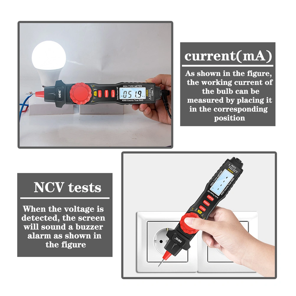 1 Set Pen-Shaped Multimeter Digital Multimeter Handheld Tester Without Battery