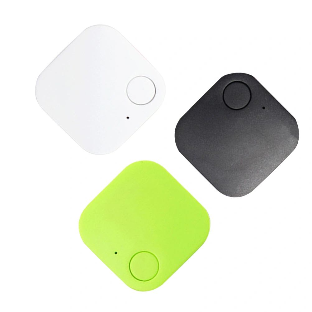 3pcs Smart Finder Pet Alarm Wireless4.0 Anti-lost Sensor Remote Selfie Shutter Seeker for Kids Bag Wallet Keys Car Smart Phone (Black+Green+White)