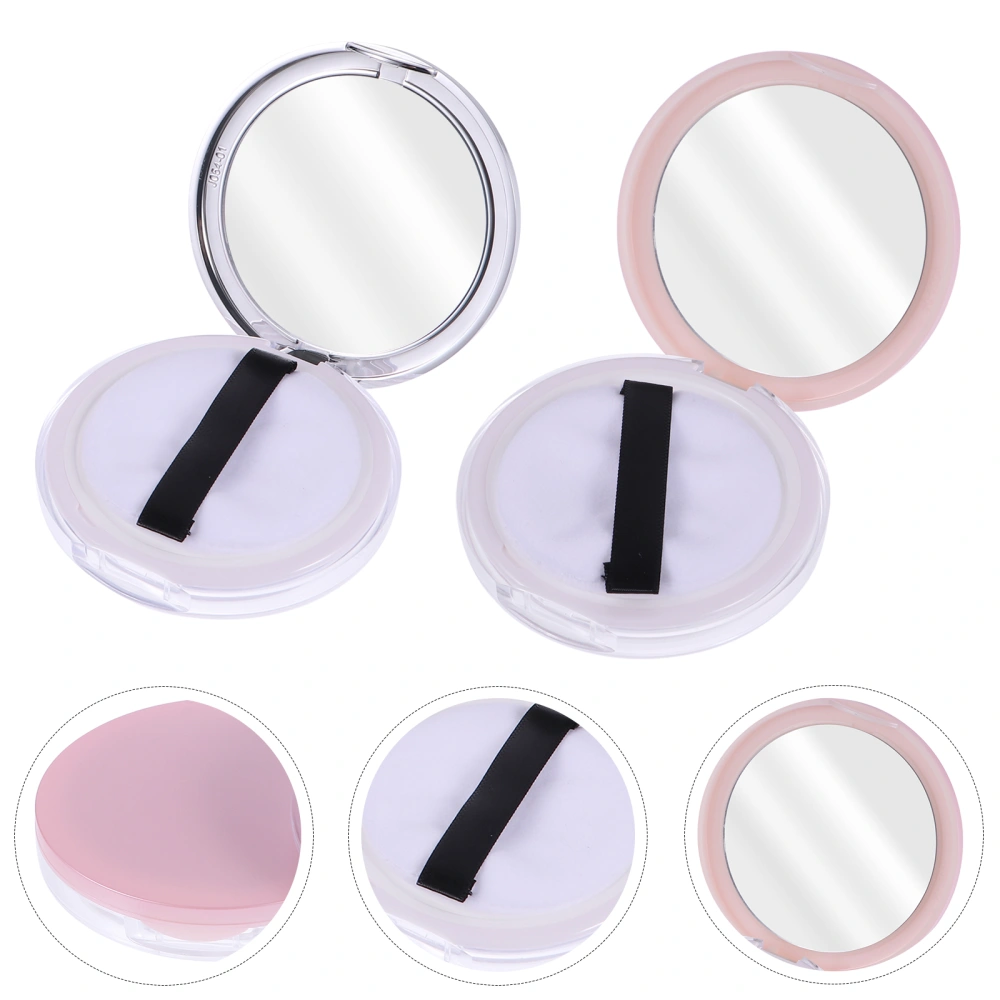 2pcs 5g Portable Empty Loose Powder Box Makeup Case Cosmetic Powder Case