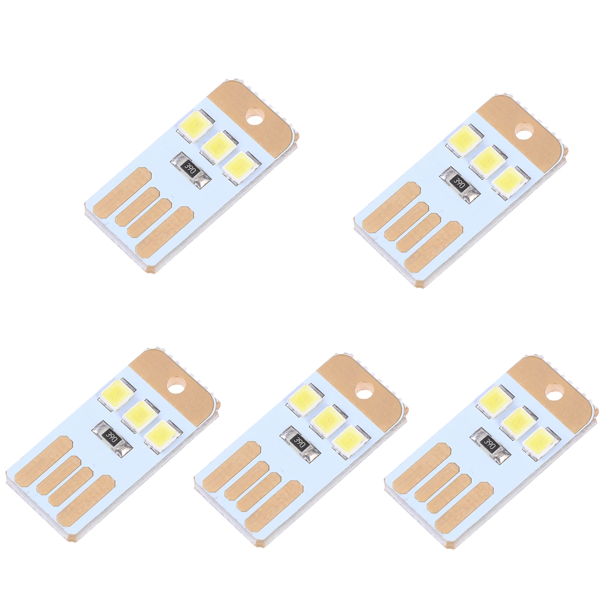5PCS/Set LED Mini Size USB Blub Power Bank Laptop Lamp Camping Lamp