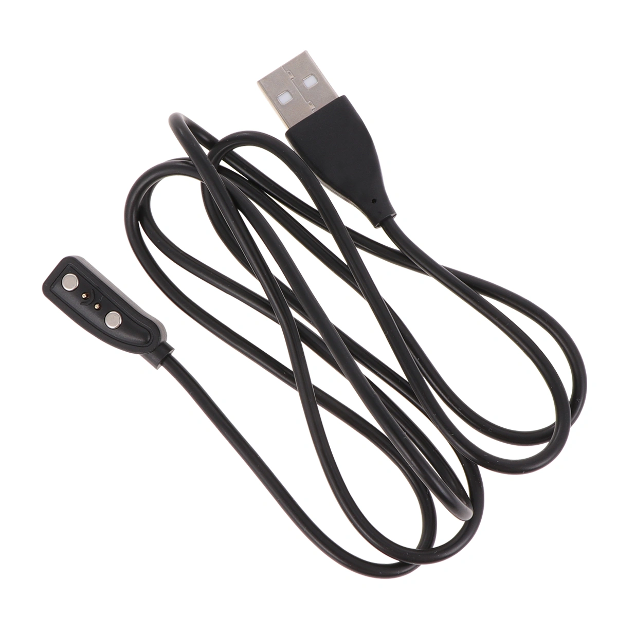 Smart Watch Charging Cable Magnetic Charging Cable USB Cable Cord Compatible for Pebble 1 Black