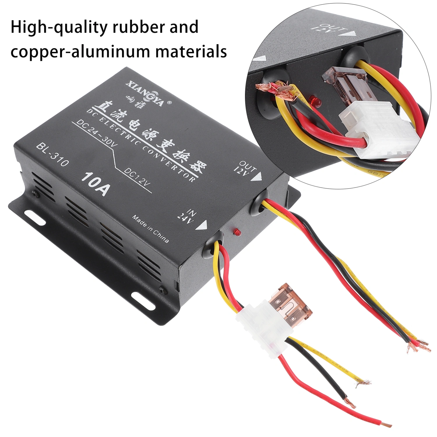 10A 120W 24V to 12V Car Down Power Converter Car Power Supply