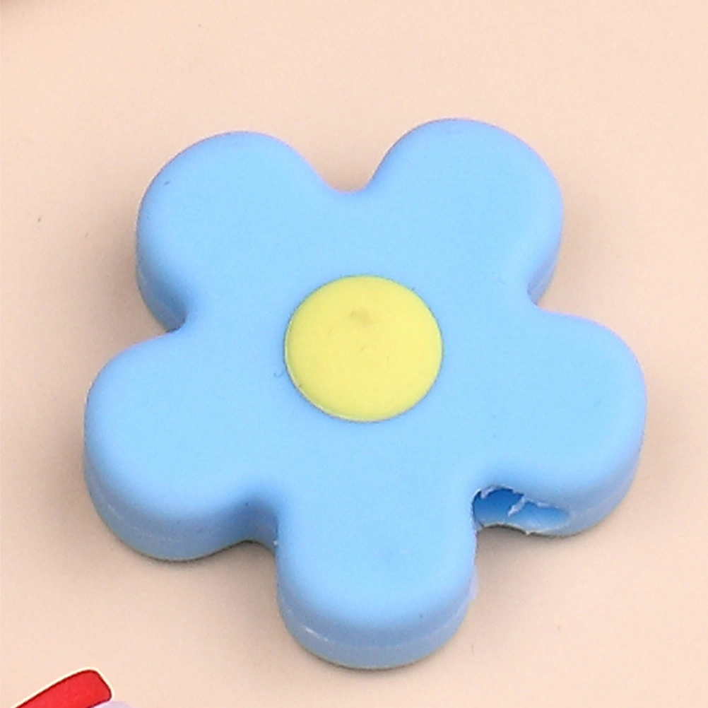 10pcs Adorable Cartoon Flower Designed USB Cable Plugs Protector Data Line Protectors