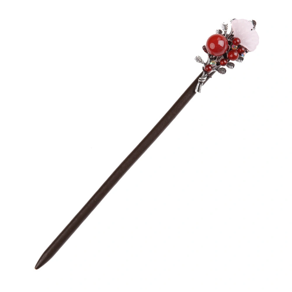 1pc Girl Hairpin Wooden Hair Chopstick Retro Hair Stick Hanfu Hair Accessory