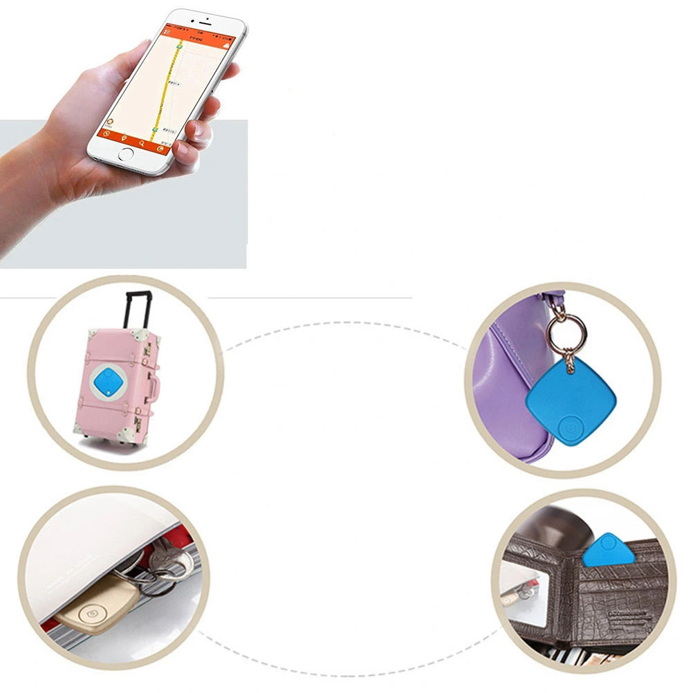 3pcs Smart Finder GPS Locator Pet Alarm Wireless4.0 Anti-lost Sensor Remote Selfie Shutter Seeker for Kids Bag Wallet Keys Car Smart Phone (White)