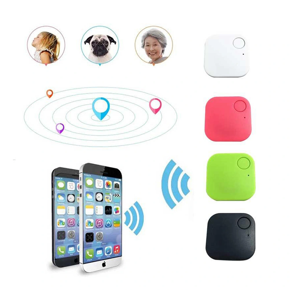 3pcs Smart Finder GPS Locator Pet Alarm Wireless4.0 Anti-lost Sensor Remote Selfie Shutter Seeker for Kids Bag Wallet Keys Car Smart Phone (White)