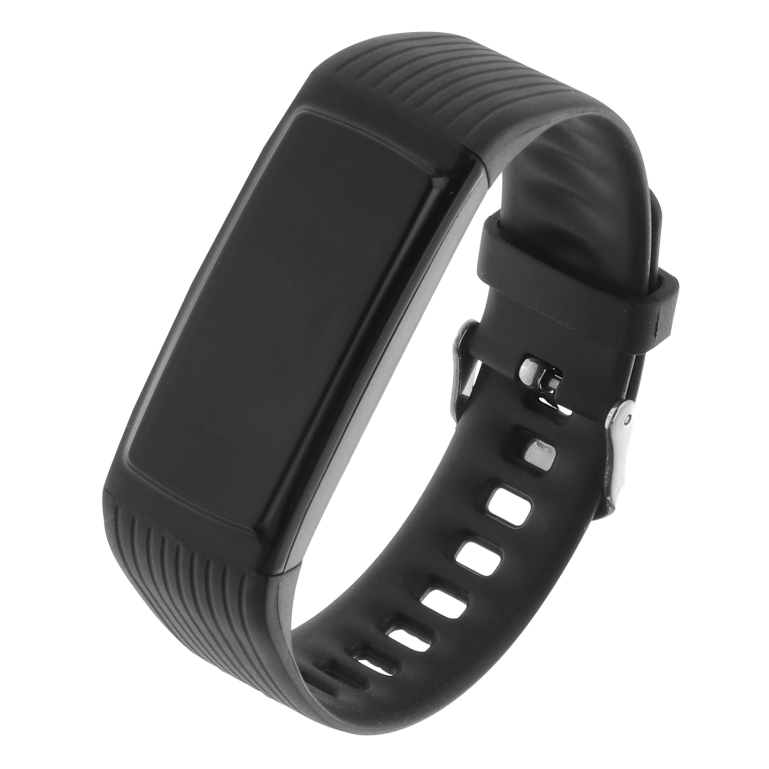 1pc Smart Wristband Color Screen Waterproof Blood Pressure Heart Rate Activity Fitness Smart Bracelet (Black)