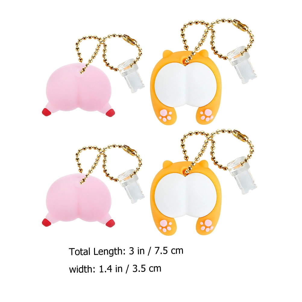2pcs Phone Anti-dust Stopper Plugs Cartoon Dust Plug Charm Phone Data Port Covers