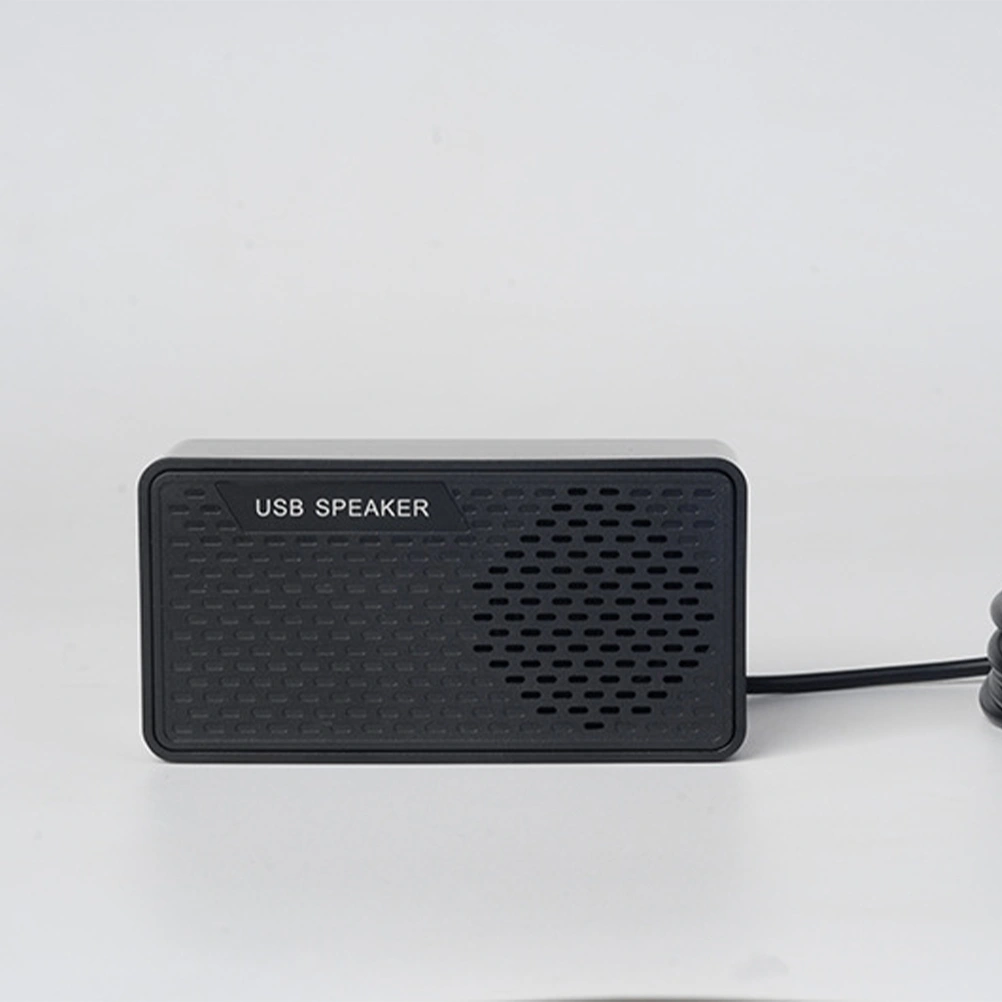 USB Laptop Speaker Sound Bar Mini Subwoofer Soundbar Speaker (Black)