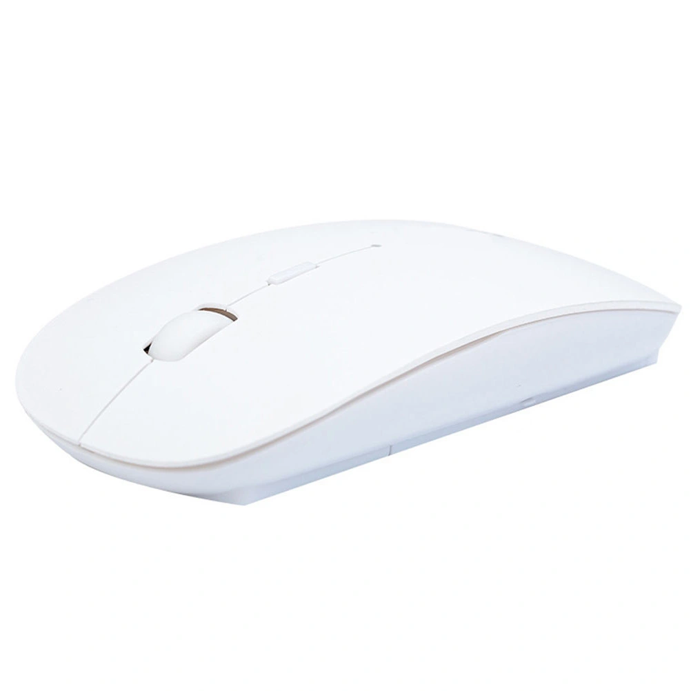 Wireless Mouse for iMac Laptops PCs Tablets 2.4 GHz wireless battery operated Mouse (White)