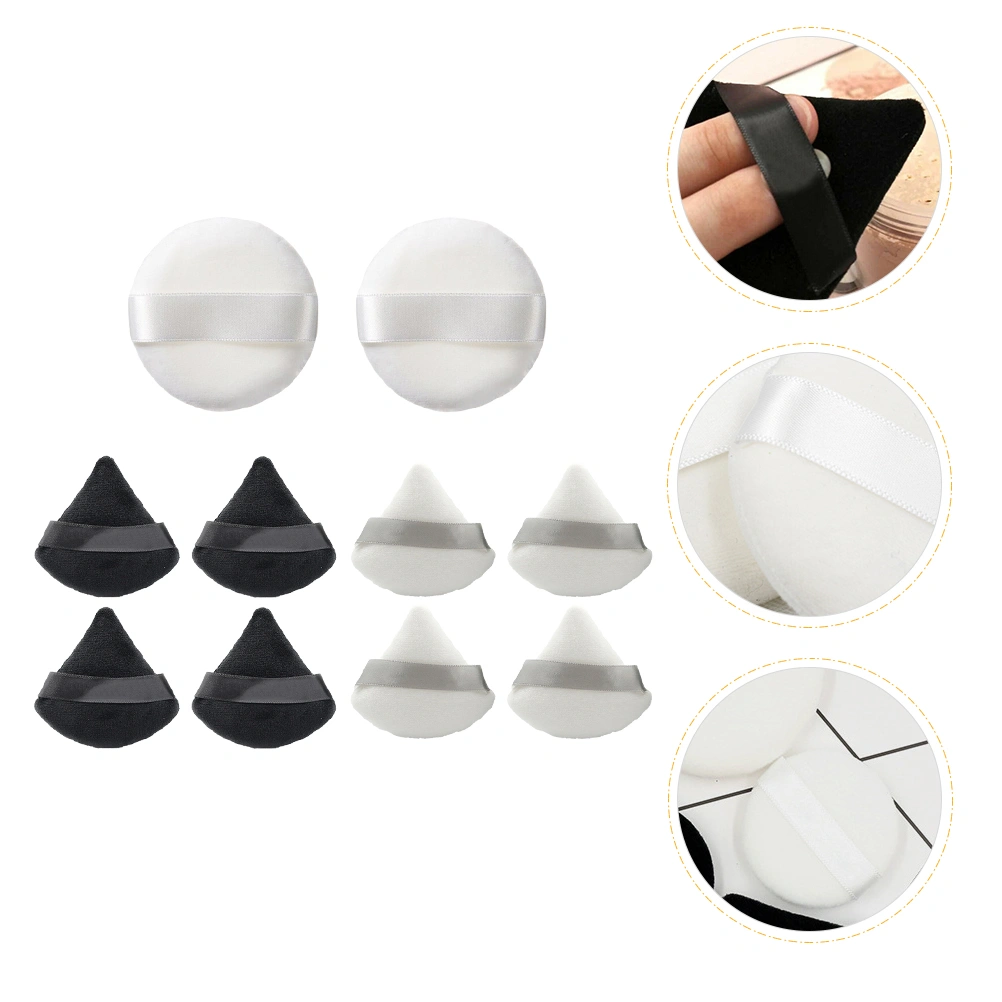 10pcs Loose Power Puffs Cosmetic Powder Puffs Women Makeup Applicators