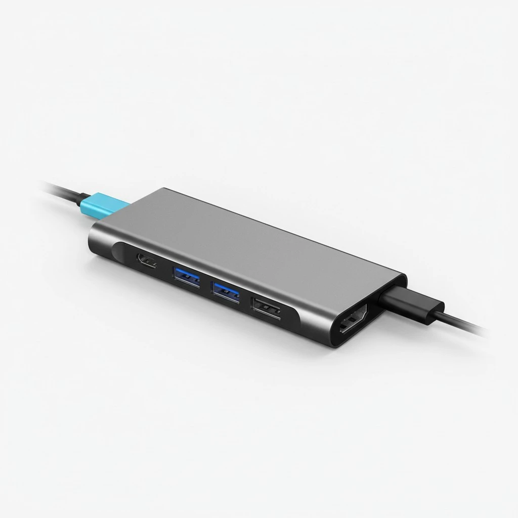 3Pcs Metal USB to Type-C Adapter Portable Converter for Phone Laptop (Blue)