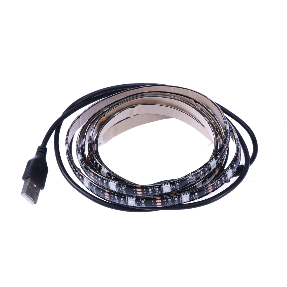 3m 5050 SMD Rope Light Waterproof RGB Flexible LED Strip Light with Manual Control USB Cable for TV Closet Outdoor Lighting