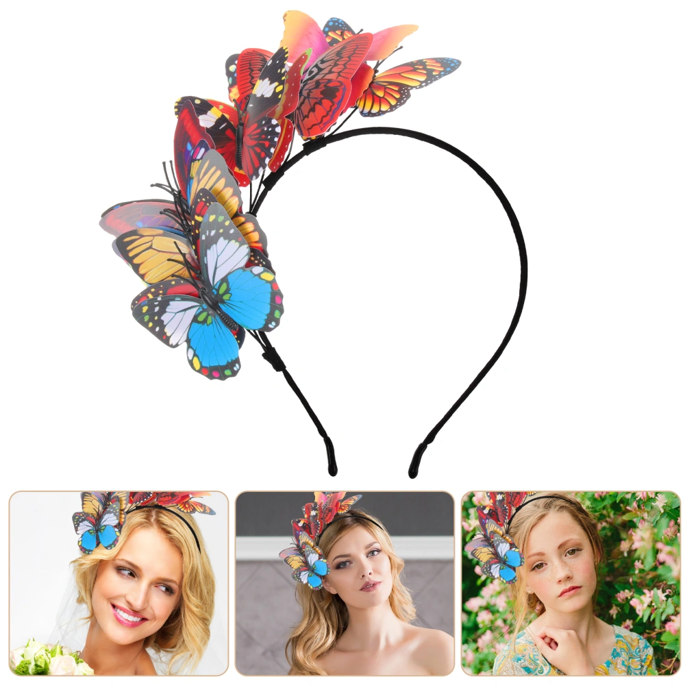 Butterfly Fascinator Butterfly Headband Tea Party Headpiece Women Headdress