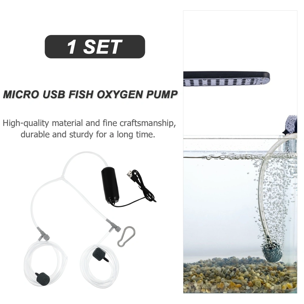 1 set of Aquarium Air Pump Outdoor USB Oxygen Pump Fish Tank Accessory