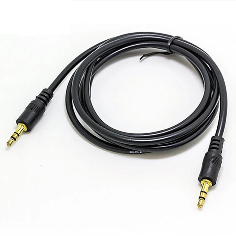 Durable 3.5mm Male to Male Stereo Audio Cable Headphone Extension Cable Adapter for Smatrphones Tablets (Black)