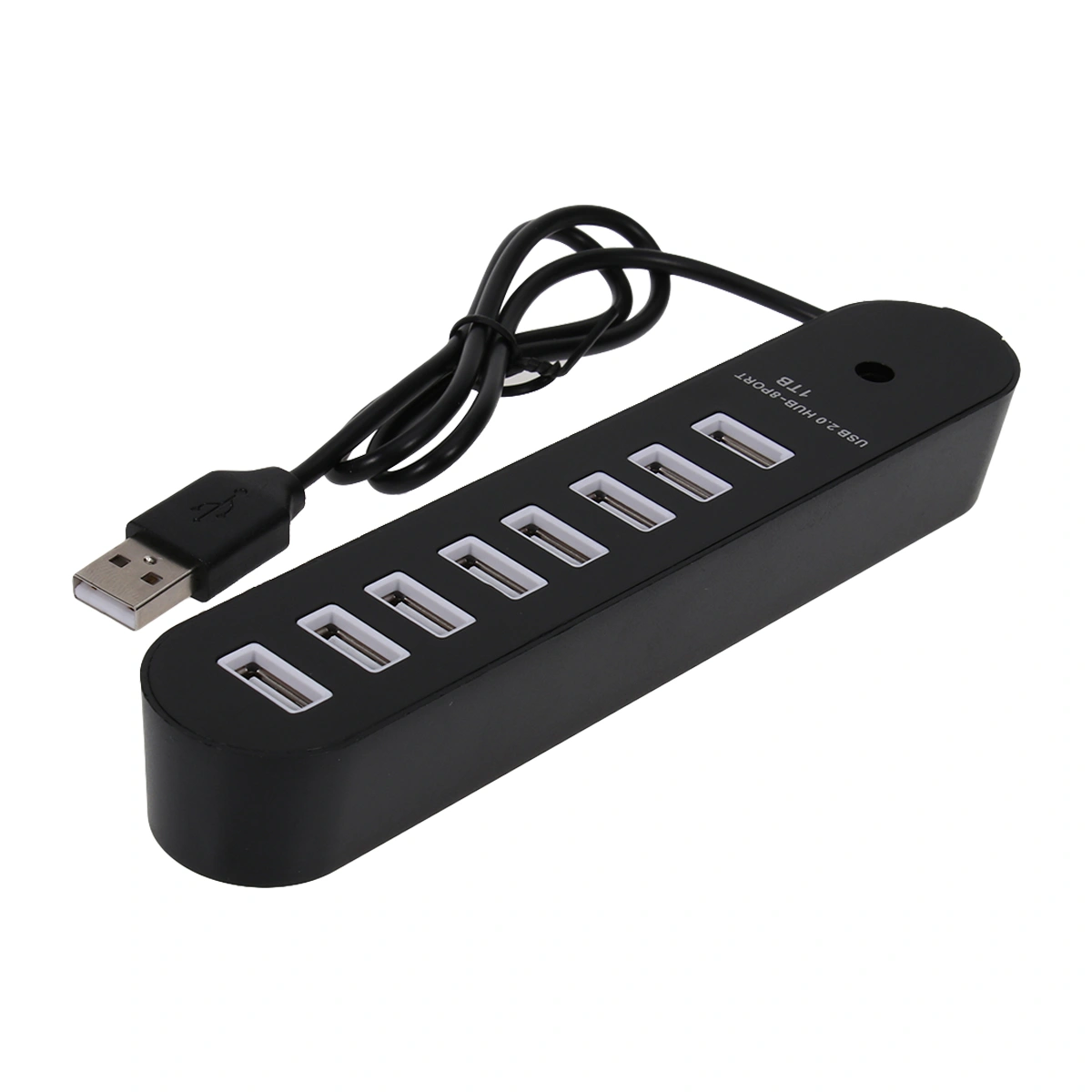 DM-HB70 USB 2.0 Hub 8-Port High for Laptop Computer Phone Tablet (Black)