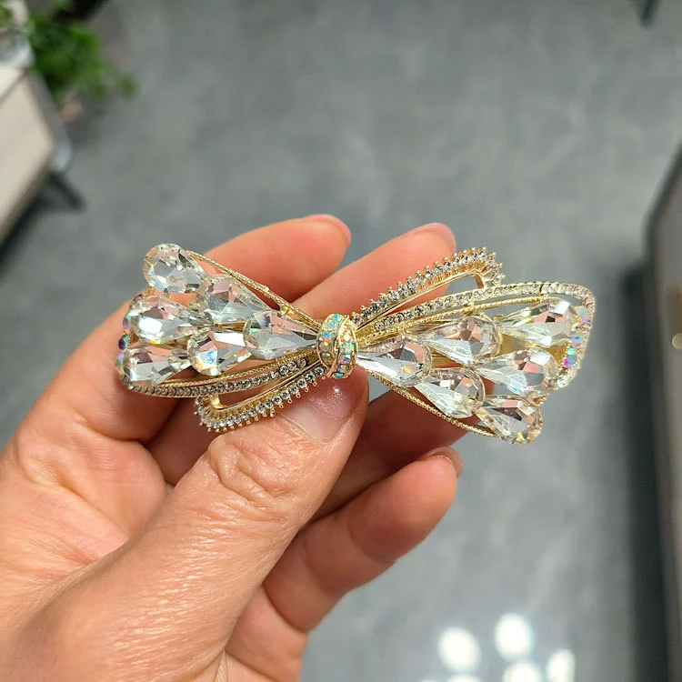 Rhinestone Hair Clip Girl Spring Hair Clip Women Hair Clip Decorative Spring Hair Clip