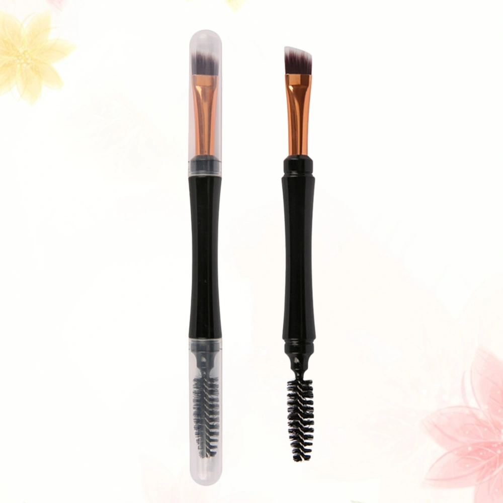 2pcs Dual Purpose Makeup Brush Eyelash Brushes Combs Comestics Brushes Makeup Tools Makeup Supplies for Women Female