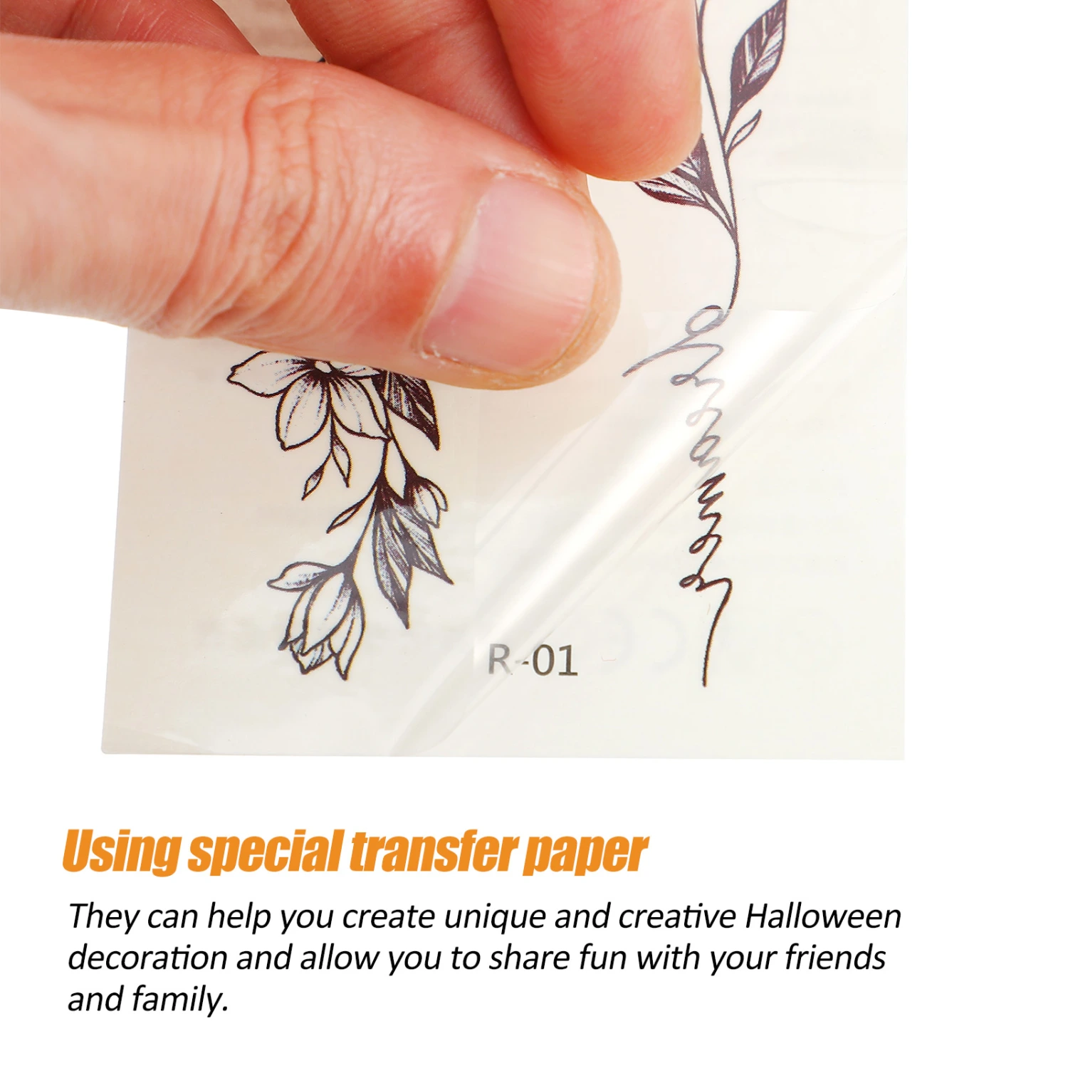 60 Sheets Temporary Tattoos Fake Body Face Arm Shoulder Tattoos Sticker Set