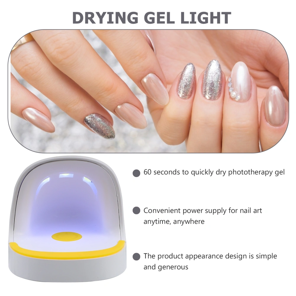 Portable Nail Art Lamp Mini USB Powered Gel Drying Light Desktop Dryer Lamp