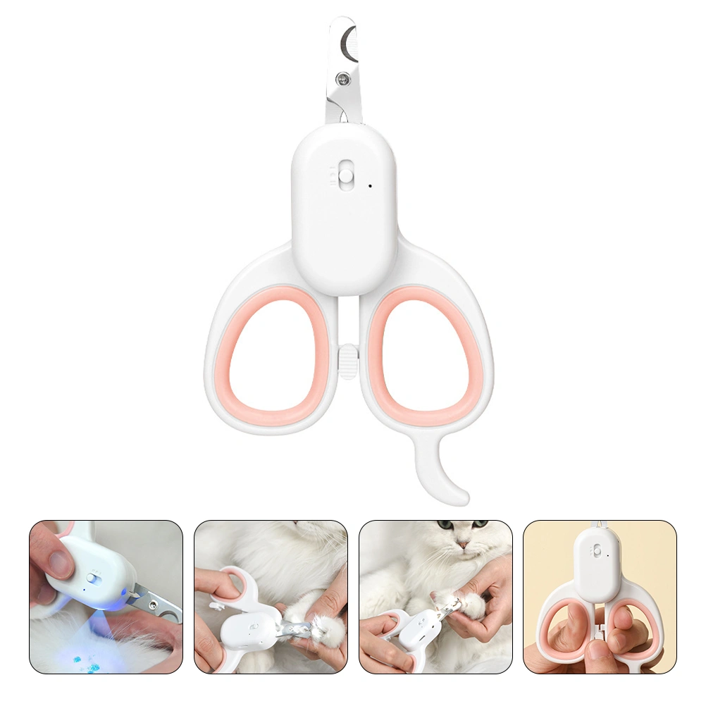 Pet Nail Clipper with LED Light Professional Pet Nail Trimming Grooming Tool