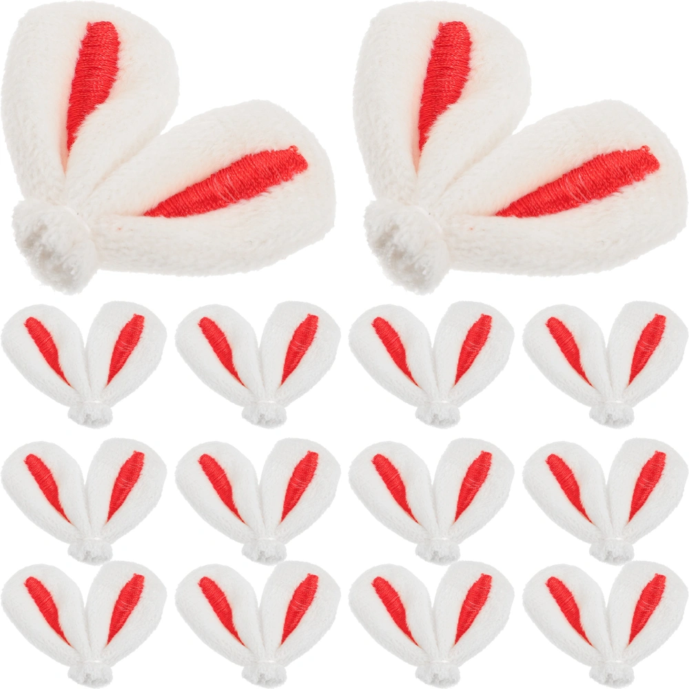 20pcs Adorable Rabbit Ear Hairpin Decor Hair Clip Making Bunny AccessoriesDIY Craft