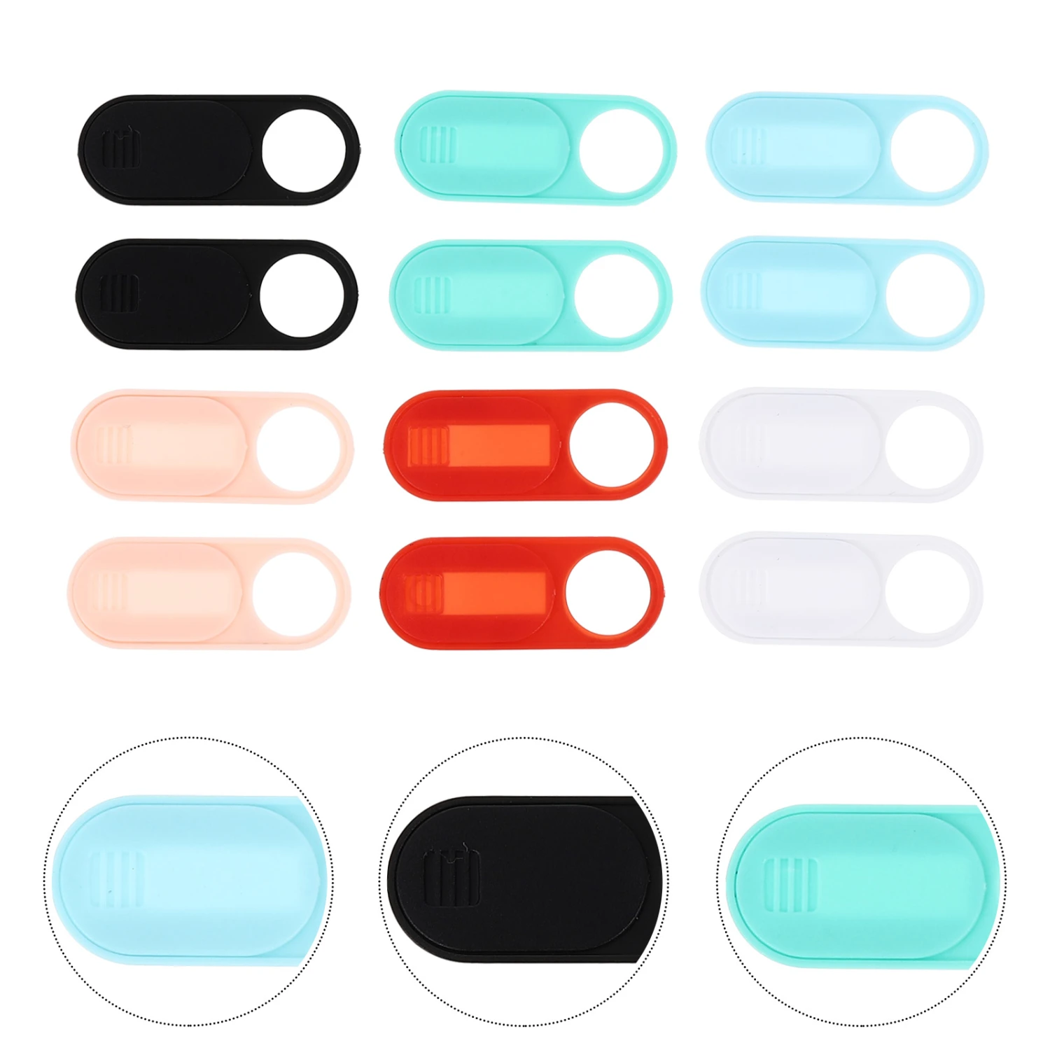 12PCS Computer Lens Protector Phone Lens Protective Caps Camera Covers Hoods