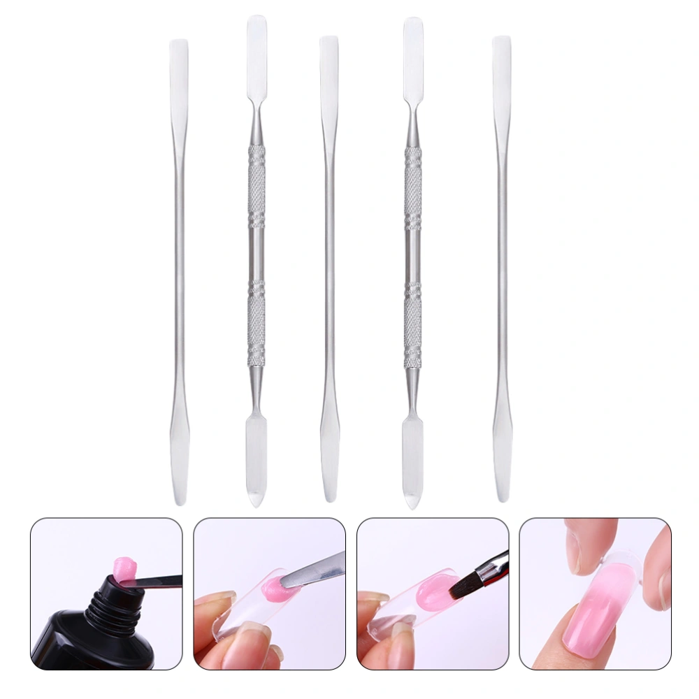 5pcs Nail Art Mixing Bar Stirring Rod Cosmetic Manicure Stirring Mixing Stick